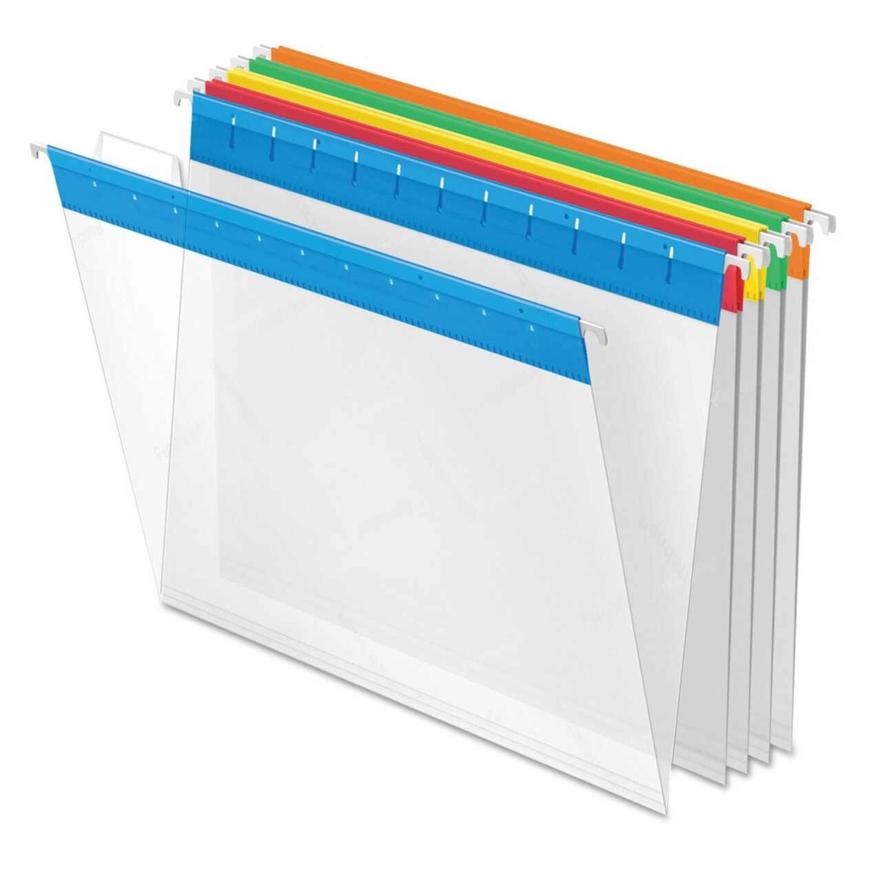 Pendaflex 1/5-Cut Tabs Letter Size Poly Hanging Folders - Assorted Colors (25/Box)